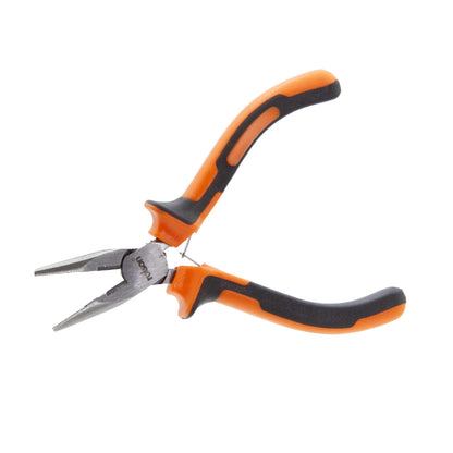 Mini Long Nose Pliers: 125mm long with soft grip handles