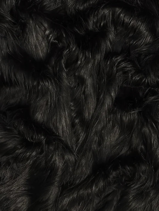 Solid Gorilla Animal Long Pile Fake Fur Fabric Ecoshag®  - BIGZ Brand